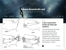 Tablet Screenshot of lukasz.bromirski.net